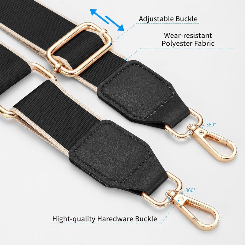 Hamdecro Store Purse Straps Replacement Crossbody, Universal Wide Shoulder Strap for Bags Adjustable Straps for Handbags - Image 3